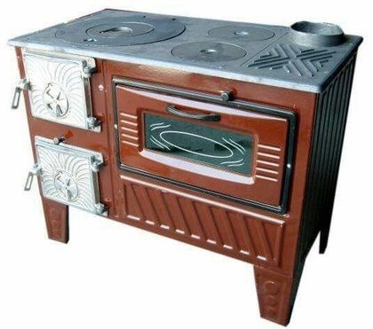 Отопительно-варочная печь МастерПечь ПВ-03 с духовым шкафом, 7.5 кВт в Костроме
