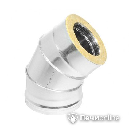 Колено 135° (45°) Теплов и Сухов Отвод Термо 45* ОТ-Р 430-0.5/оцинковка D200/260 в Костроме