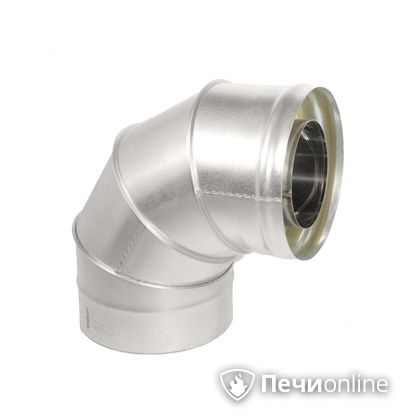 Колено 90° сэндвич Теплов и Сухов Отвод Термо 87* ОТ-Р 430-0.5/оцинковка D150/210 ТиС в Костроме