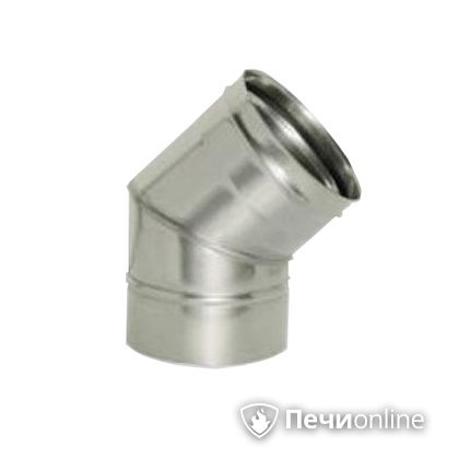 Дымоход Дымок Колено 45° одностенный 0.5 мм ОТНR45 120 в Костроме