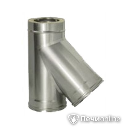 Дымоход Дымок Тройник 45° с изоляцией 0.5 мм. ТRFR45 120/200 в Костроме