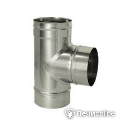 Дымоход Дымок Тройник 90° одностенный 0.5 мм TRHR90 115 в Костроме