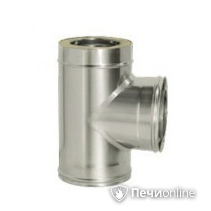 Дымоход Дымок Тройник 90° с изоляцией 0.5 мм. ТRFR90 150/230 в Костроме