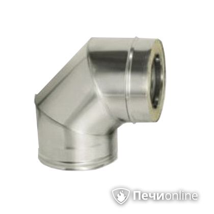 Дымоход Дымок Колено 90° с изоляцией 0,8 мм. OТFR90 150/230 в Костроме