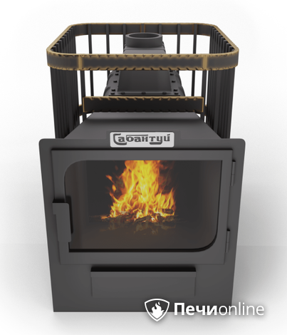 Дровяные печи-каменки Сабантуй Квадро Чугун 24 панорама в Костроме