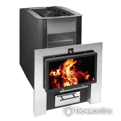 Дровяная банная печь Конвектика 12 Плазма антрацит в Костроме