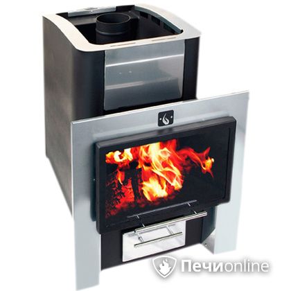 Дровяная банная печь Конвектика 16 Плазма антрацит в Костроме
