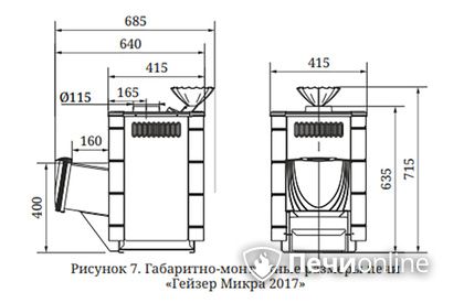 Дровяная печь-каменка TMF Гейзер Микра 2017 Inox ДН ЗК ТО антрацит в Костроме