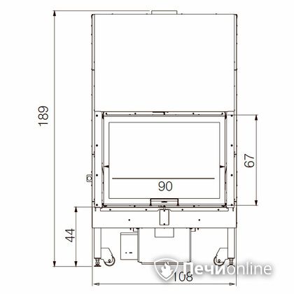 Каминная топка Edilkamin BLOKK 90 N bianco в Костроме