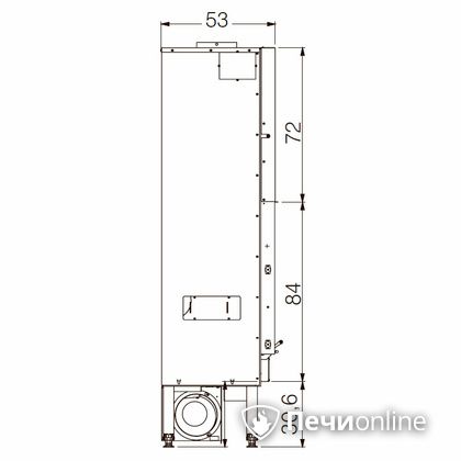 Каминная топка Edilkamin BLOKK 90 N nero в Костроме