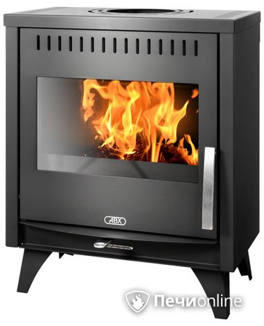 Печь-камин ABX Tampa, черная сталь в Костроме