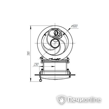 Дровяная печь-каменка Прометалл Атмосфера L ламель Окаменевшее дерево наборный рисунок в Костроме