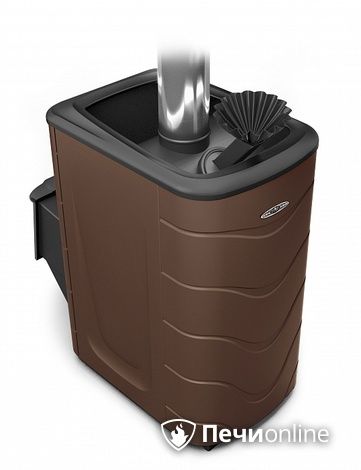 Дровяная банная печь TMF Гейзер 2014 Inox ДА ЗК шоколад в Костроме