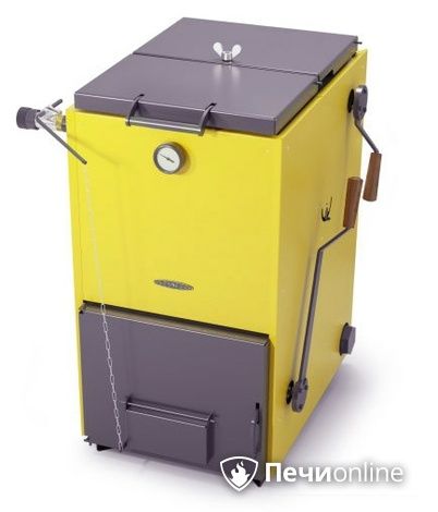 Твердотопливный котел TMF Цельсий Лайт 20кВт под АРТ и ТЭН желтый в Костроме