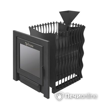 Дровяная банная печь Протопи Вулкан 14 Подкова Панорама в Костроме