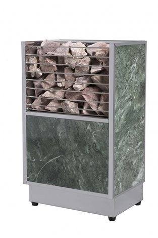 Электрокаменка для сауны Политех Kristina Stone Малахит с испарителем, 6 кВт в Костроме