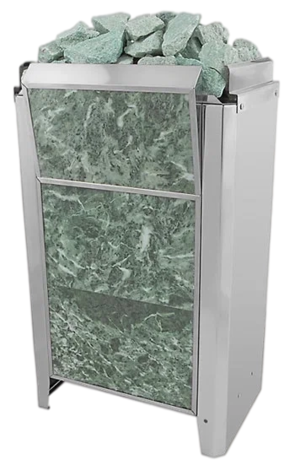 Электрокаменка для сауны Политех Kristina Classic Stone облицованная змеевиком 16 кВт в Костроме