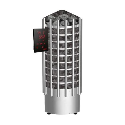 Электрокаменка для сауны Harvia Glow Corner TRC90XE c цифровой панелью управления в Костроме