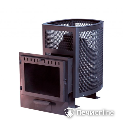 Дровяная банная печь НМК Сибирь Сибирь 20 сетка зк, панорама в Костроме