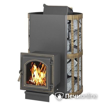 Дровяная банная печь Везувий Скиф с закрытой каменкой (270) в Костроме