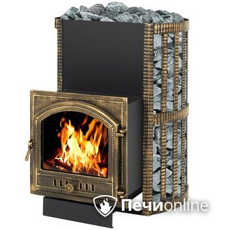 Дровяная банная печь Везувий Скиф Ковка 38 (205) в Костроме
