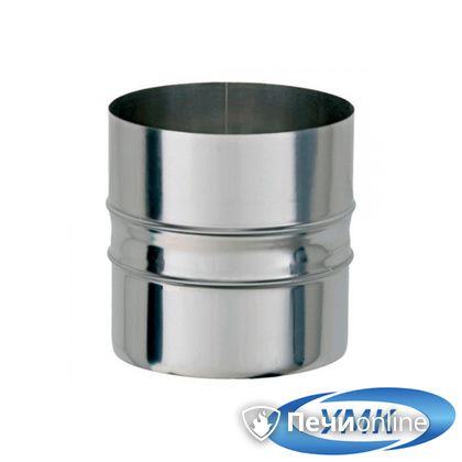 Дымоход УМК Адаптер котла D115 1мм нержавеющий H 120мм в Костроме