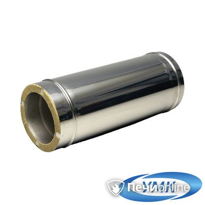 Дымоход УМК Сэндвич-труба 05м 150х210 Н+Оц 1.0мм 0.5мм по воде в Костроме