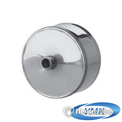  УМК Заглушка с конденсатоотводом D200 0.5 мм нержавейка внутренняя в Костроме