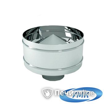 Дымоход УМК Оголовок с дефлектором D150х210 Н+Оц 0.5мм 0.5мм по воде в Костроме