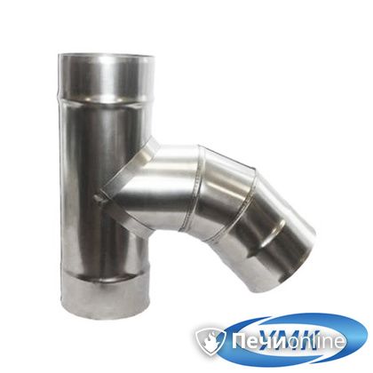Дымоход УМК Тройник 135° D140 1.0мм нержавейка в Костроме