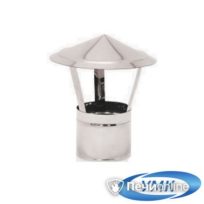 Дымоход УМК Зонт D115 0.5 мм. нержавейка в Костроме