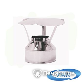 Дымоход УМК Оголовок D160х220 Н+Оц 0.5мм 0.5мм по воде в Костроме