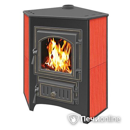 Печь-камин Везувий ПК-01(220) угловой красный в Костроме