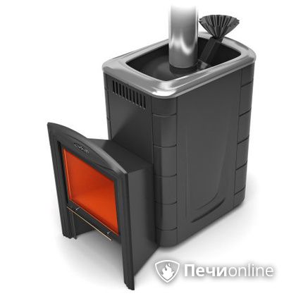 Дровяная банная печь TMF Гейзер 2014 Carbon Витра антрацит в Костроме