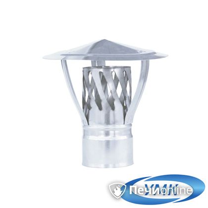 Дымоход УМК Зонт с искрогасителем D120 0.5 мм. нержавейка в Костроме