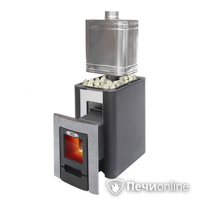 Дровяная банная печь УЗПО Жарсталь Волжанка Порта дверца со стеклом в Костроме
