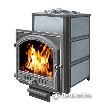 Дровяная банная печь Везувий Легенда 22 (205) в талькохлорите чугун в Костроме
