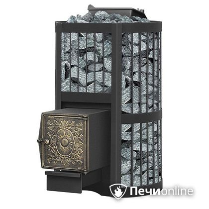 Дровяная банная печь Везувий Ураган Стандарт 22 (ДТ-4) с закрытой каменкой чугун в Костроме