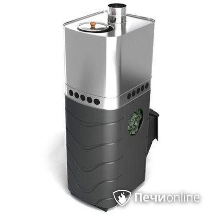Дровяная банная печь TMF Бирюса 2013 Carbon антрацит с закрытой каменкой в Костроме