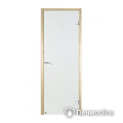 Дверь для бани Harvia Стеклянная дверь для сауны 7/19 коробка сосна сатин D71905М в Костроме
